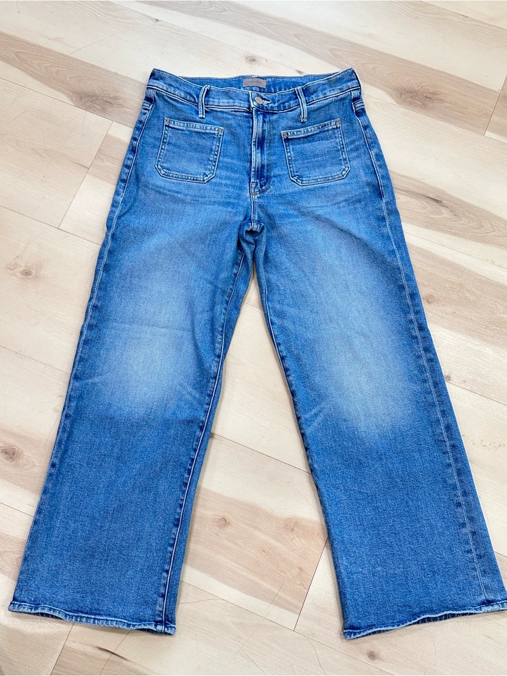 Mother Patch Pocket Mid Rise Maven Ankle Jeans Sz 28” - Picture 6 of 16